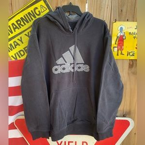 Vintage 00s Adidas Embroidered logo Hoodie Size XXL